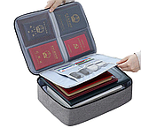 Дорожня сумка органайзер з кодовим замком (37х10,5х27см) для зберігання документів, фото 3