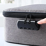 Дорожня сумка органайзер з кодовим замком (37х10,5х27см) для зберігання документів, фото 5