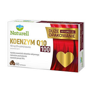 Naturell Coenzyme Q10 100 мг  Коензим Q10, 60 капсул. До 07/2026