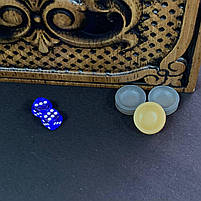 Нарди дерев'яні подарункові Лев з короною 46×23см, фото 6