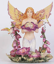 Красивая статуэтка фея - Юная фея на листке Veronese 73241