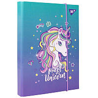 Папка для зошитів картонна на гумці В5 Yes Glamour