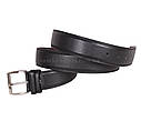 Чоловічий ремінь зі штучної шкіри під штани 330724 чорний, фото 4