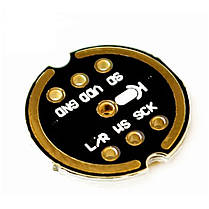 Всеспрямований мікрофонний модуль високої точності INMP441 з низьким енергоспоживанням, MEMS, I2S, ESP32, фото 3