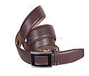 Чоловічий ремінь зі штучної шкіри під штани 330725 коричневий, фото 2