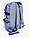 Рюкзак підлітковий 42*30*13 см тканина оксфорд блакитний (5-0306), фото 3