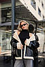 Жіноча зимова дублянка з еко дубляжу, фото 9