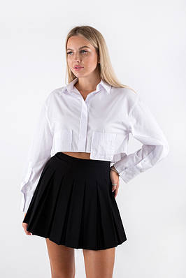 Спідниця-шорти з плісеровкою чорна 81005 (2000000133973)