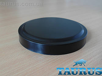 Великий чорний декоративний фланець ThermoPulse Eco D152мм висотою 24мм із н/ж сталі, без отвору. Суцільний