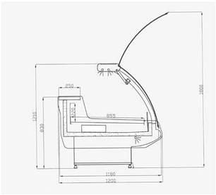 Холодильна вітрина Cold W-25 PVP, фото 3