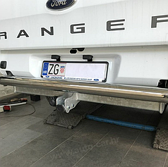 Фаркоп Ford Ranger 2012-2022 (Форд Рейнджер) без підрізу бампера Швидкознімний автомат на ручці