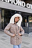 Подовжена трендова зимова куртка жіноча з капюшоном, фото 4