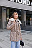 Подовжена трендова зимова куртка жіноча з капюшоном, фото 5