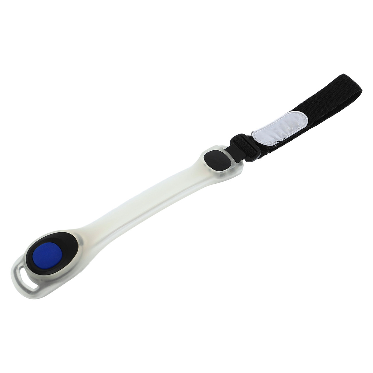 Браслет світловідбивний на руку Zelart AP01 довжина 19 см White-Black-Blue