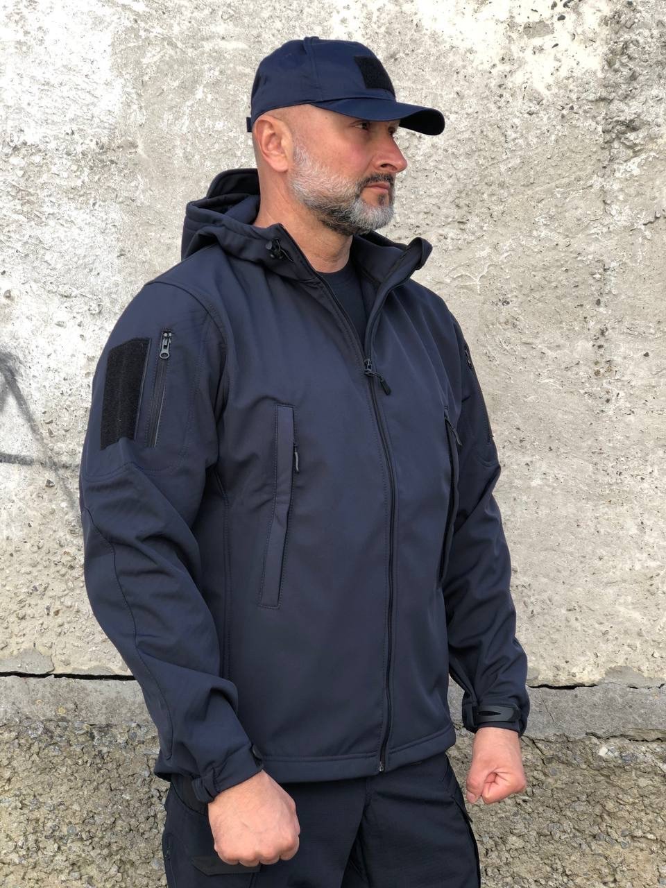 Куртка тактична Soft Shell Ukr-Tec синя, ДСНС, фото 1