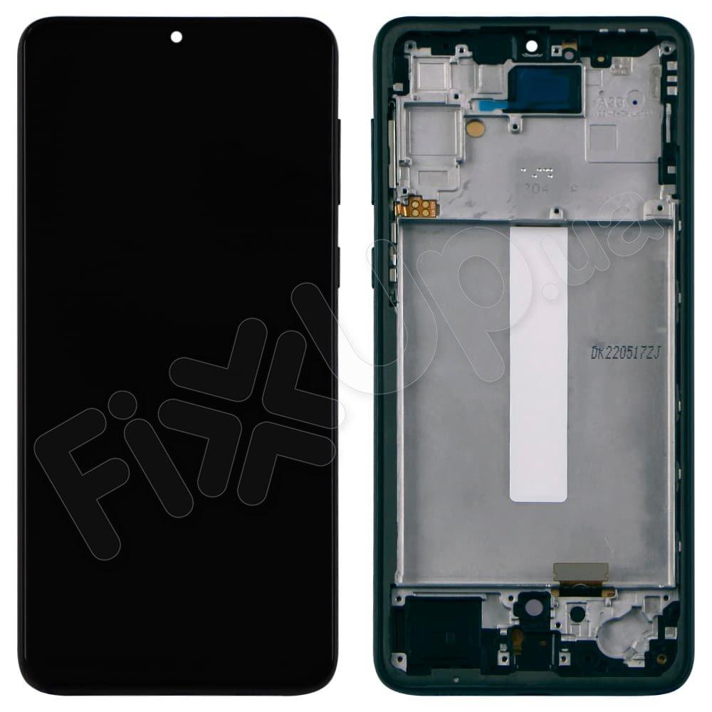 Дисплей для Samsung A336F/DS Galaxy A33 2022 5G, з тачскрином і рамкою в зборі, колір чорний, OLED small LCD