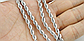 Ланцюжок чоловічий з медичної сталі кордове плетіння 60 см/5 мм, фото 8