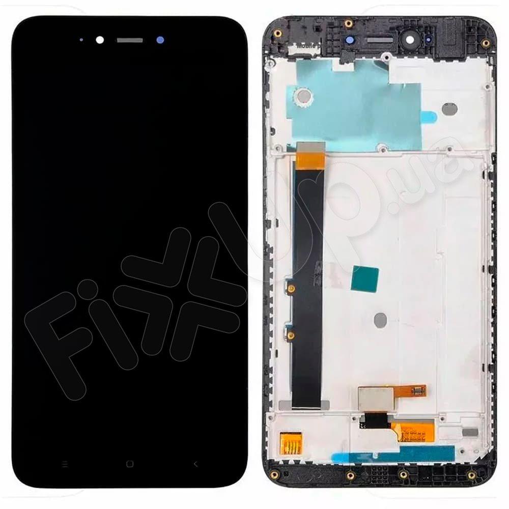 Дисплей для Xiaomi Redmi Note 5A, Y1 Lite з тачскрином і рамкою в зборі, колір чорний