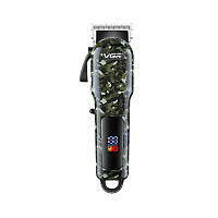 Акумуляторна машинка для стрижки (clipper) VGR V-665, 4 насадки, регулятор висоти, LED display