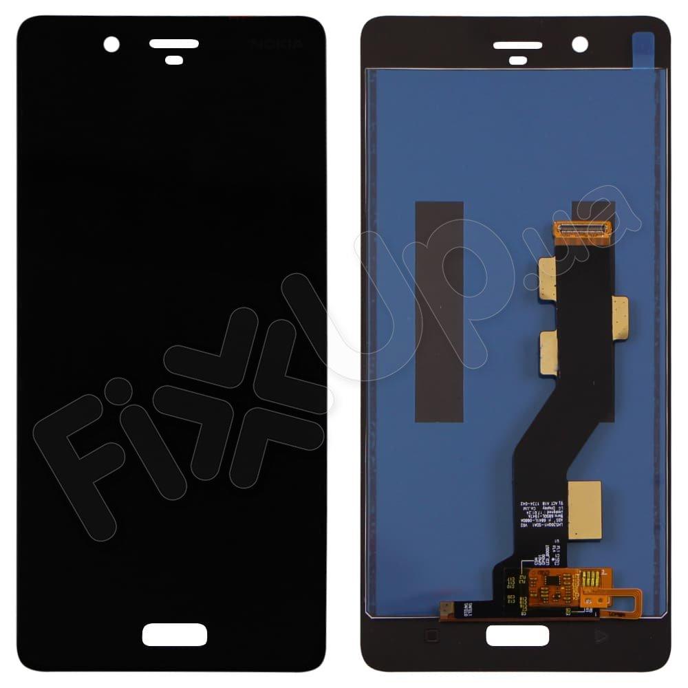 Дисплей для Nokia 8 TA-1004/TA-1012 з тачскрином у зборі, колір чорний