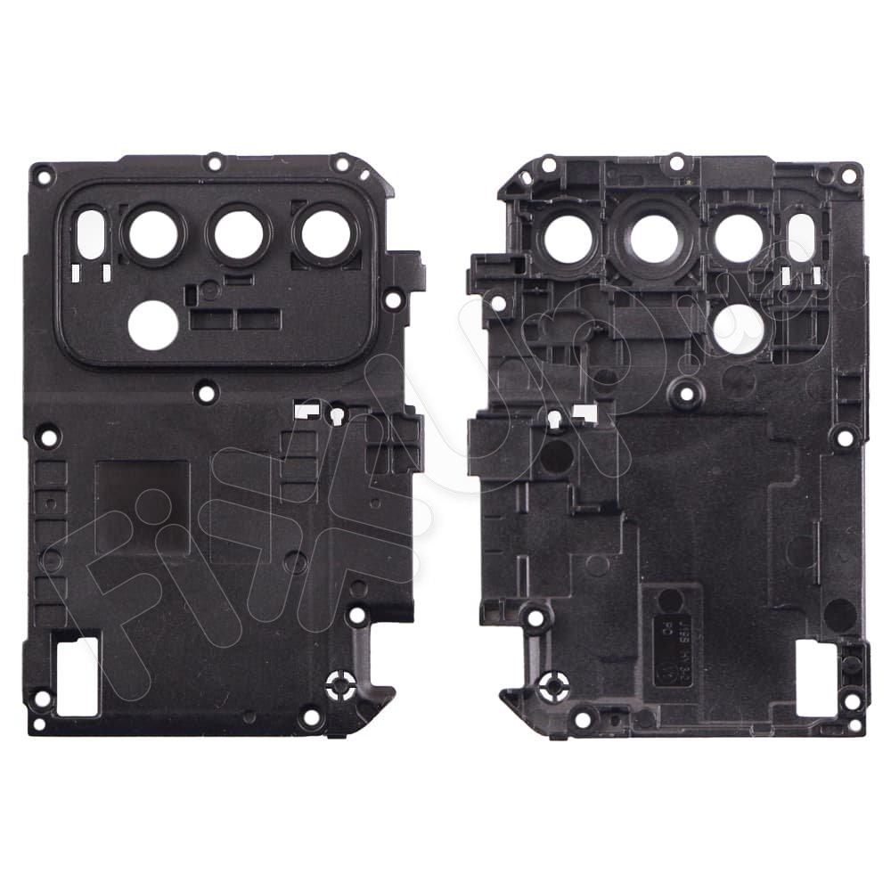 Скло камери для Xiaomi Redmi 9T, з рамкою, колір чорний, 3 шт.