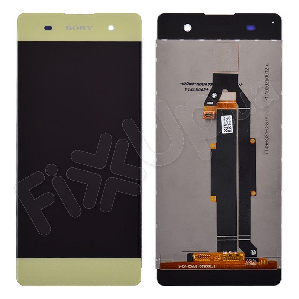Дисплей для Sony F3112, F3111, F3113, F3115, F3116 Xperia XA з тачскрином у зборі, колір "lime gold"