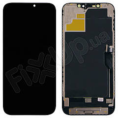 Дисплей для iPhone 12 Pro Max (6.7) з тачскрином у зборі, колір чорний, Incell