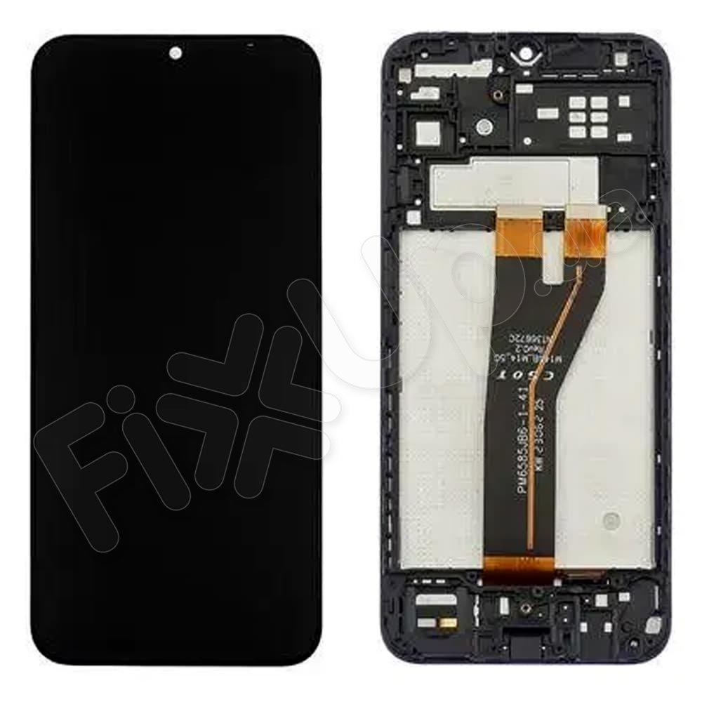 Дисплей для Samsung M146B Galaxy M14 2023, з тачскрином і рамкою в зборі, колір чорний, IPS