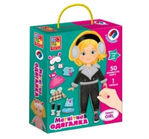 Магнітна гра-одягашка "Trendy girl" - VT 3702-23 /укр/