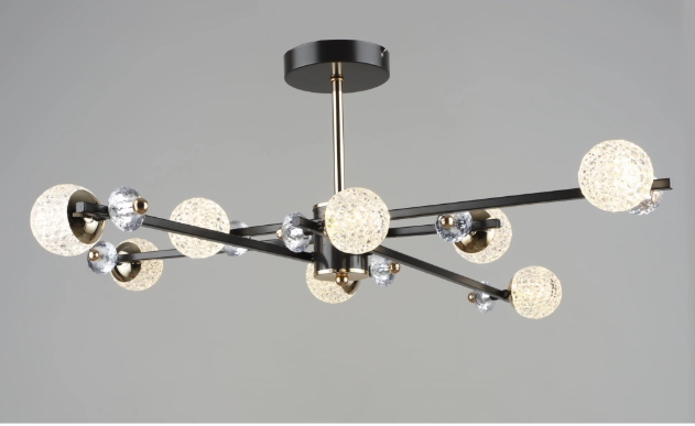 Люстра світлодіодна Sirius Pontault B N6189/8 COFFEE+FGD 96W