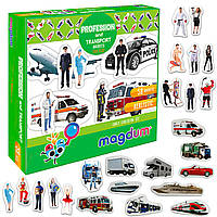 Магнітна гра ML4031-31 EN "Magdum", "Професії і транспорт", англ. мова, 58 магнітів