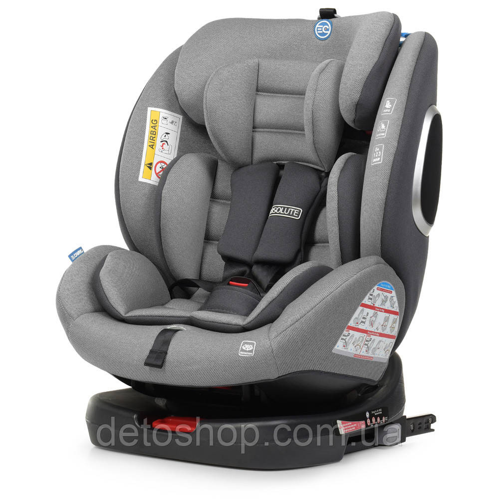 Автокрісло дитяче El Camino (0-36кг) ME 1079 Absolute 360 ISOFIX (royal grey) Сірий