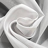 Комплект штори на тасьмі 2 шт 180х250 мікровелюр Беж-капучино, тюль вуаль 300х250 Білий, фото 3