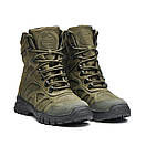 Берці військові шкіряні зимові на мембрані Gore-Tex олива Арт-Т3, фото 2