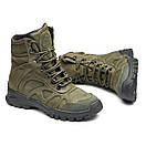 Берці військові шкіряні зимові на мембрані Gore-Tex олива Арт-Т3, фото 7