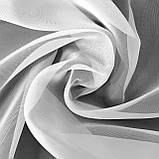 Комплект штори на тасьмі 2 шт 180х250 мікровелюр Світло-рожевий, тюль вуаль 300х250 Білий, фото 3