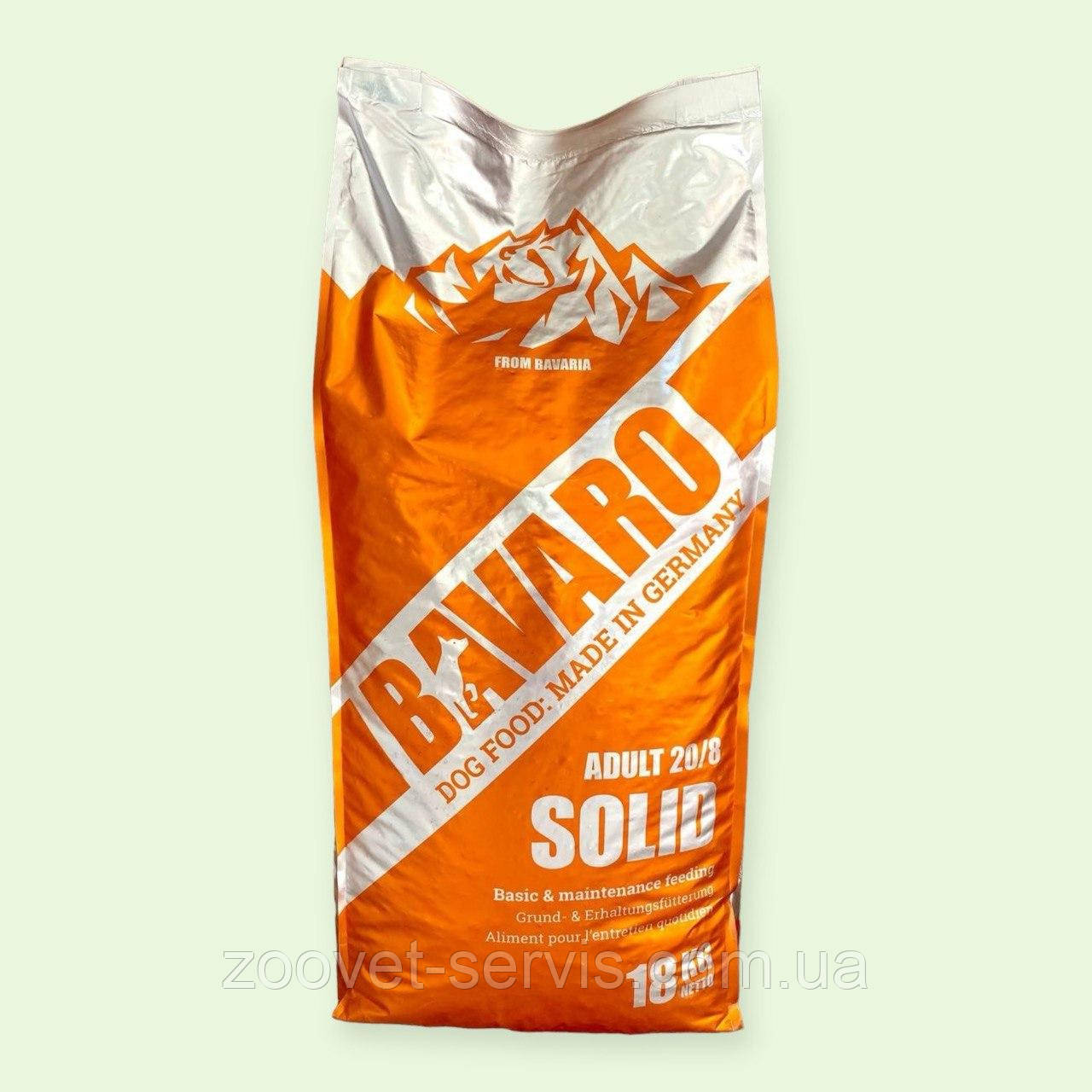 Сухий корм для дорослих робочих собак Bavaro Solid 20/8 18 кг, фото 1