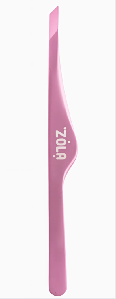 Zola Пінцет професійний для брів Pink скошений