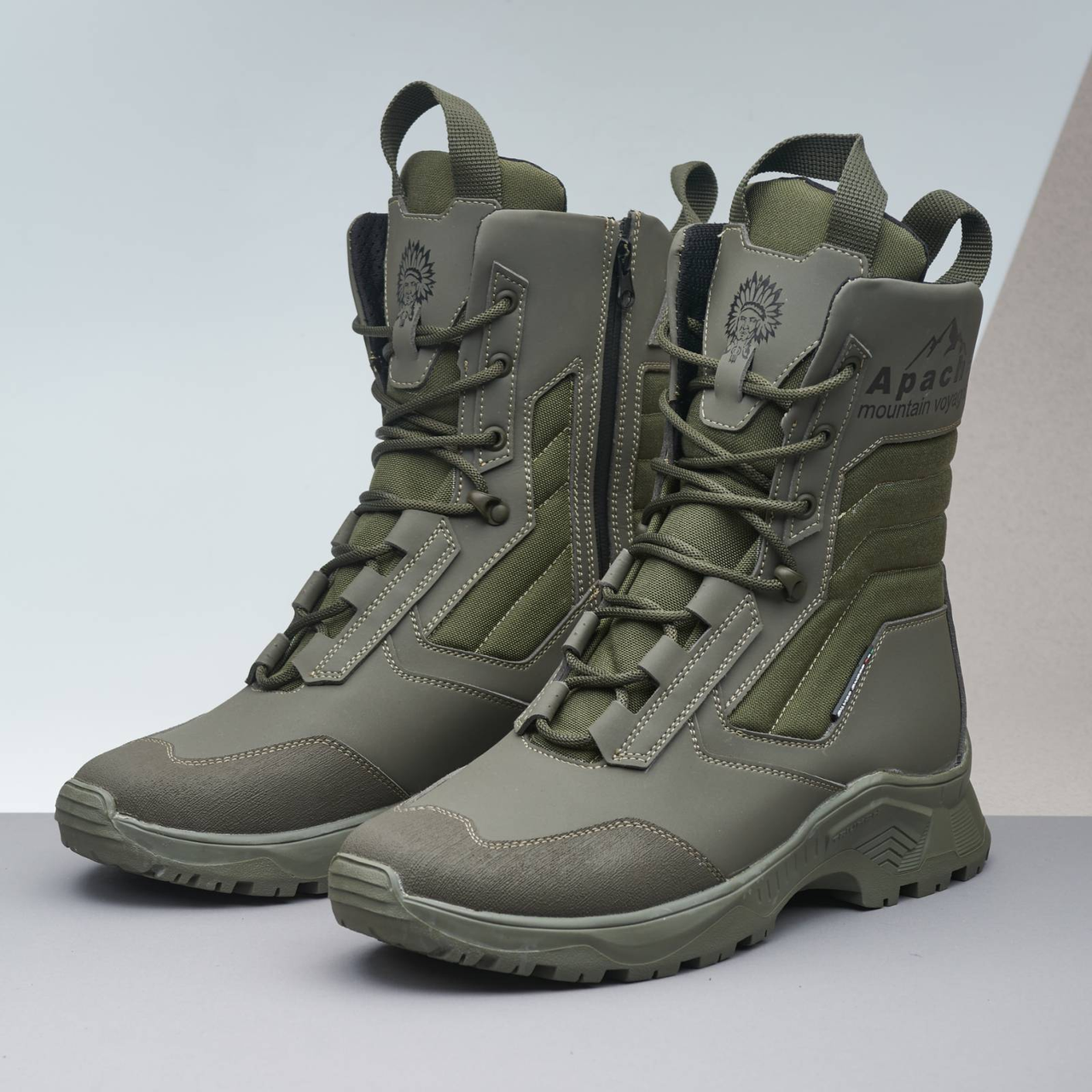 Зимові тактичні черевики Apache Mountain Voyager ТБ-9 Хакі  водонепроникні берці Тріумф, фото 1