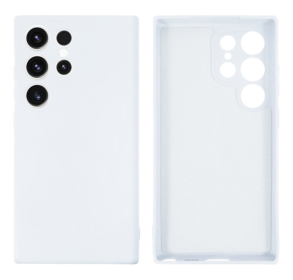 Чохол Silicone case Camera Protective для Samsung S23 Ultra (09) білий White
