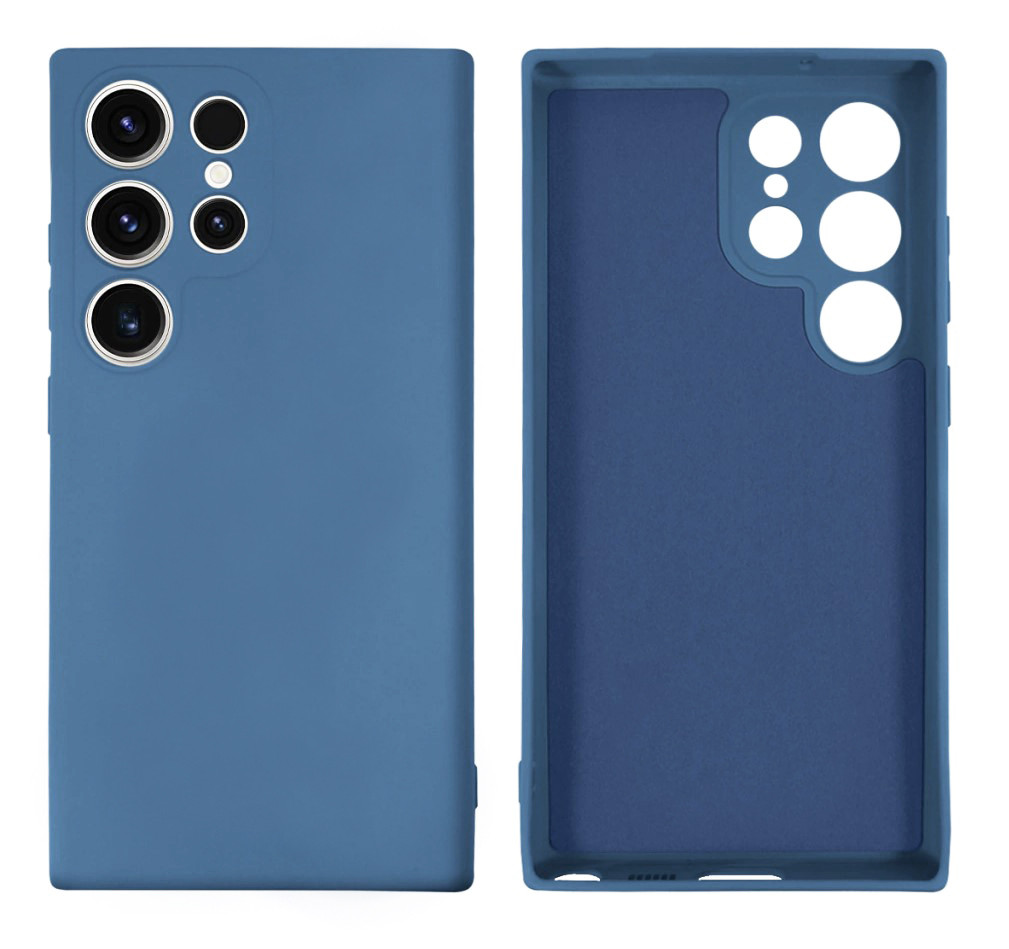 Чохол Silicone case Camera Protective для Samsung S23 Ultra (10) Синій Azure