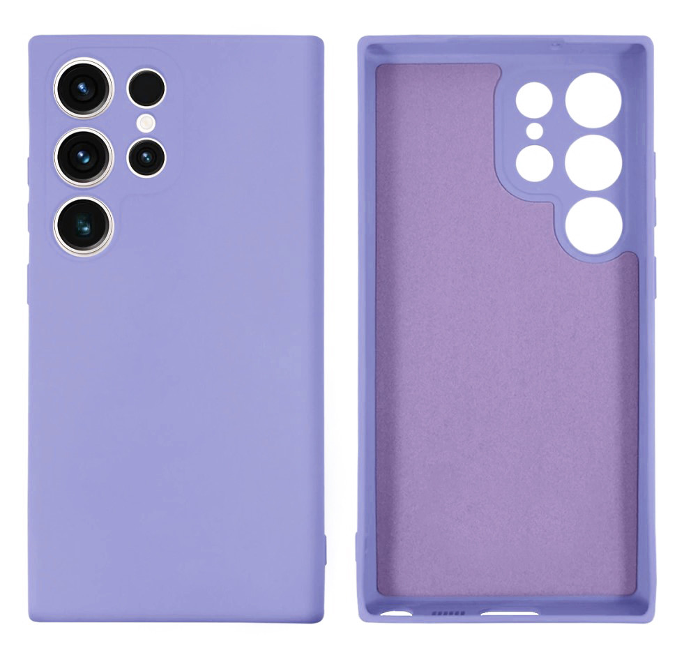 Чохол Silicone case Camera Protective для Samsung S23 Ultra (13) ліловий Lilac