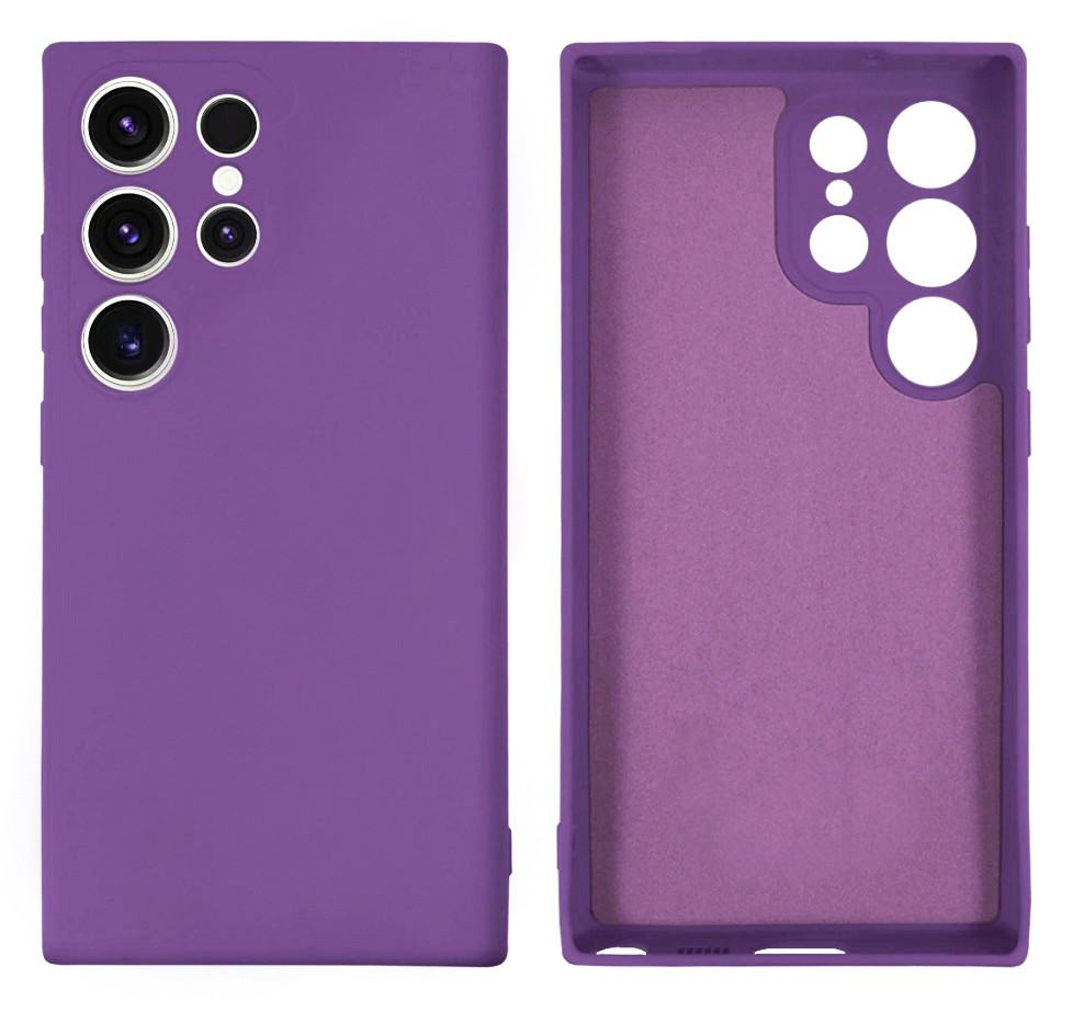 Чохол Silicone case Camera Protective для Samsung S23 Ultra (14) фіолетовий Purple