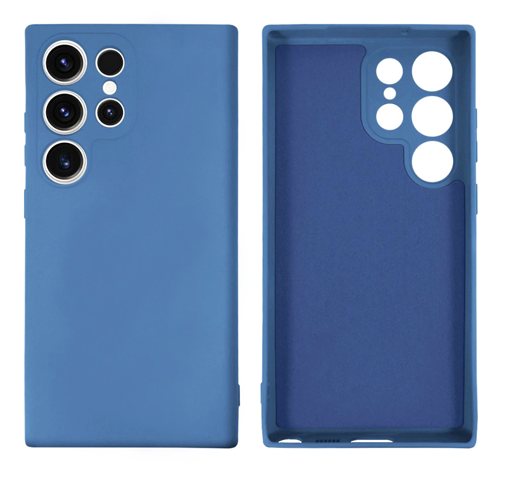 Чохол Silicone case Camera Protective для Samsung S23 Ultra (16) синій Blue