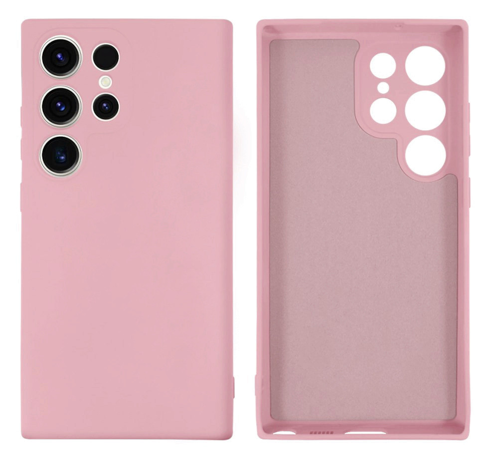Чохол Silicone case Camera Protective для Samsung S23 Ultra (18) пудра Pink Sand