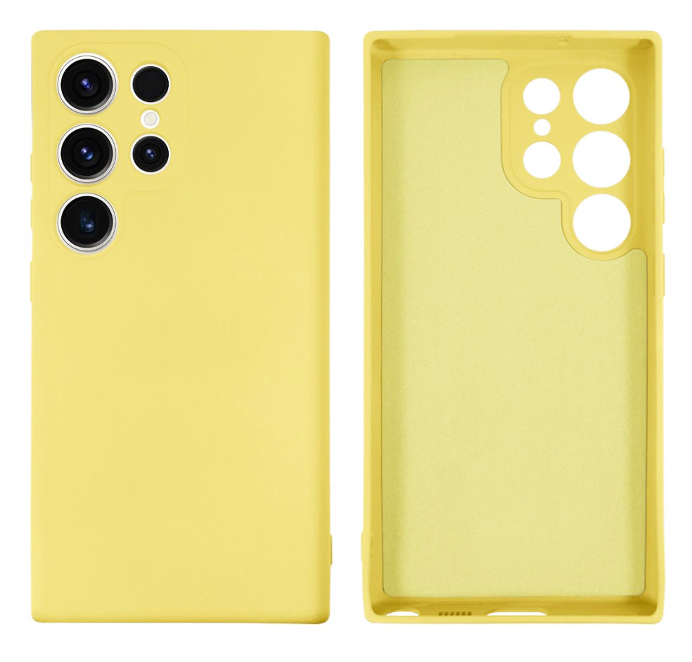 Чохол Silicone case Camera Protective для Samsung S23 Ultra (20) жовтий Yellow