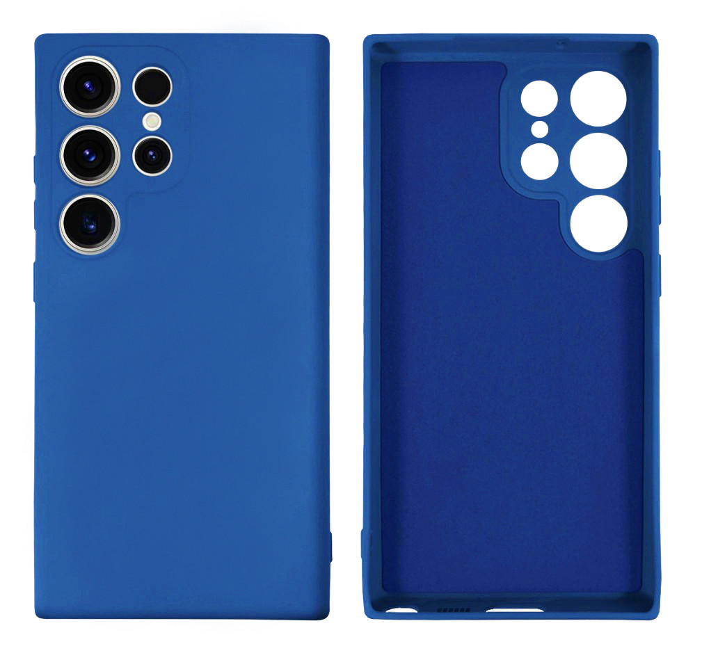 Чохол Silicone case Camera Protective для Samsung S23 Ultra (26) яскраво синій Neon blue