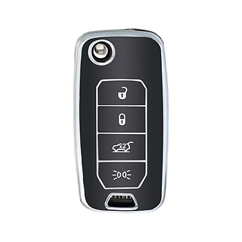 Чохол TPU чорний для ключа Jeep Renegade, Compass 2016 2019