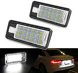 Підсвітка номера LED Audi A3 / A4 B6 / A6 C6 / A8 Q7 (комплект 2-шт) з обманкою CANBUS, фото 3
