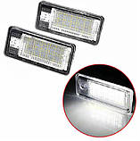 Підсвітка номера LED Audi A3 / A4 B6 / A6 C6 / A8 Q7 (комплект 2-шт) з обманкою CANBUS, фото 4